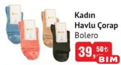 BOLERO KADIN HAVLU ÇORAP